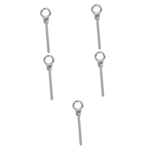 Produktbild: OSALADI 5st Augenschraube Ringschrauben Schraubenaugen Hängende Hardware Schraubenbolzen Möbelschrauben Metallschraube Schwere Schraubbolzen Ringschraube Aus Edelstahl Rostfreier Stahl