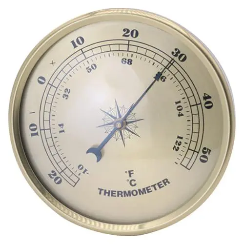 Produktbild: OSALADI 5st Thermometer Metallbesatz Polsterbesatz Innendekoration Digitale Temperaturanzeige Indoor-outdoor-hygrometer Außenbereich Für Terrasse Wand Innentemperaturanzeige Fenster Runden