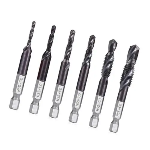 Produktbild: OSALADI 6stücke Teiliges Von Hochgeschwindigkeitsstahl-sechskantspiralbohrern Kompatibel Mit Elektrischen Bohrmaschinen Für Präzises Bohren Und Schwarz