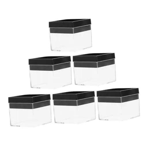 Produktbild: OSALADI 6stücke Transparent Box Für Mineralien Aufbewahrungsbehälter Für Schmuck Klarsichtkasten Für Tischdisplay Ohne Mineralien-präsentation in Kompaktem Design
