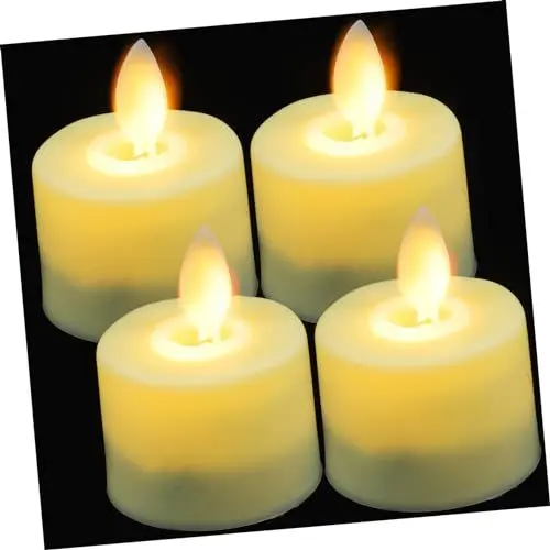 Produktbild: OSALADI 8 Stück Elektronische Kerzensimulation Mit Fernbedienung Kerzenlichter Flammenlose Kerzenlichter Nachtlichter Neuartige LED Kerzen Schicke Kerzenlampen Neuartige