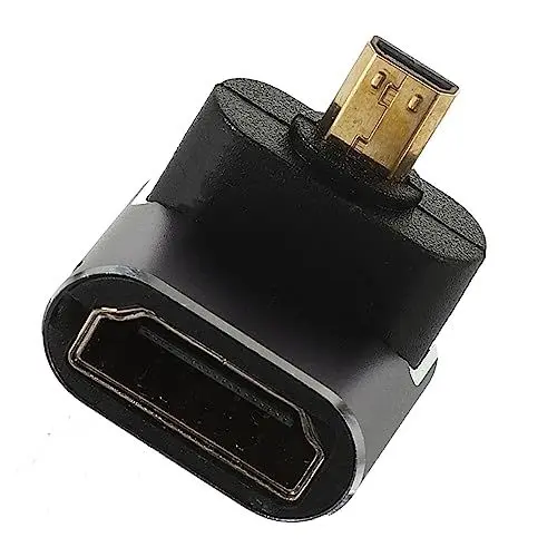 Produktbild: OSALADI 90 Grad Rechtwinkliger Videoadapter Buchse Auf Tv- Metallkonstruktion Für Einfachen