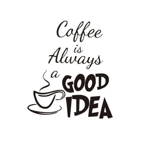 Produktbild: OSALADI Abnehmbare Wandsticker Wandtattoos Für Schlafzimmer Kaffee Wandaufkleber PVC Wandtattoo