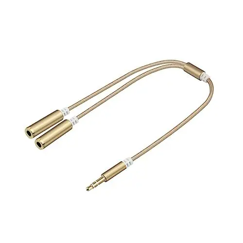 Produktbild: OSALADI M1s 3 5-mm-stereo-audio-splitterkabel Für Kopfhörer 30 Cm Verlängerung Dual-buchse Kompatibel Mit / Mp3-playern