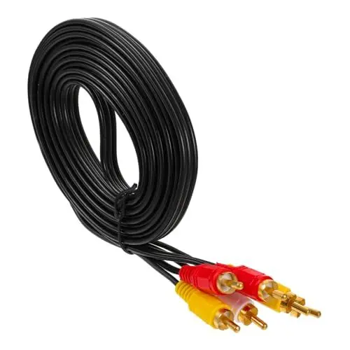 Produktbild: OSALADI Av-kabel – 3 M Langes Tv-kabel Auf – Composite-audio-/video-kabel – Player Zu Fernseher – Einfach Zu Verwenden