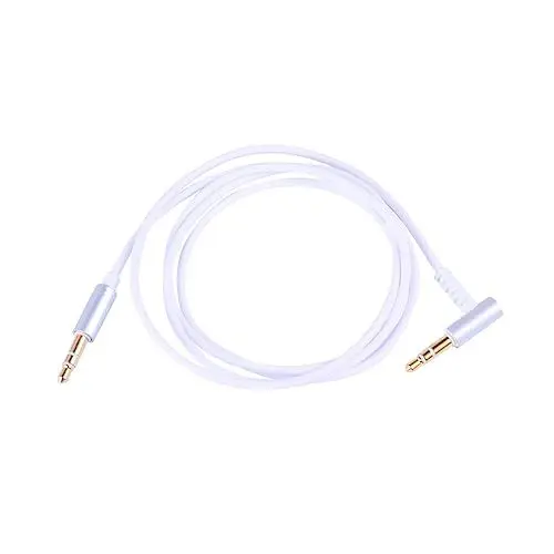 Produktbild: OSALADI Verlängern Sie Das 1 M Lange 3 5-mm-aux-kabel Für Das Auto in Weiß Mit Integrierter Mikrofon-lautstärketaste Und Anruffunktion