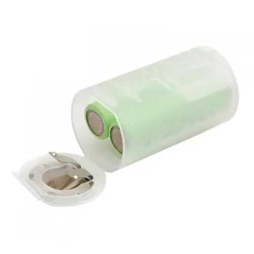 Produktbild: OSALADI Hartplastik Aa Zu Konverter Aa Zu Adapter Notfall-kit Konvertieren Sie 2 Aa Batterien Home Office Verwendung