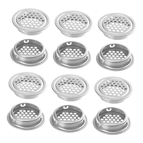 Produktbild: OSALADI Elegante 20 Stücke Belüftung Loch Dekorative Runde Edelstahl Mesh Hohe Kapazität &