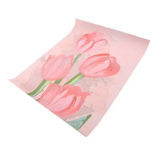 Produktbild: OSALADI Moderne Tulpenmalerei Blüten Wandkunst Deko Für Wohnzimmer Und Schlafzimmer Einfach Aufzuhängen Stilvoll Und Vielseitig Für Haus Dekoration