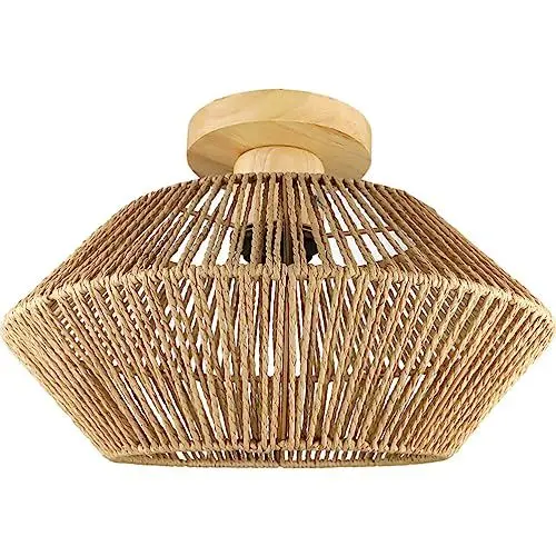 Produktbild: OSALADI Country Style Geführter Kronleuchter Deckenleuchte Wohnzimmer -pendelleuchten Boho- Laterne Kronleuchter Deckenhängelampenabdeckung Flur Leuchte Hängender Led Beleuchtung Metall