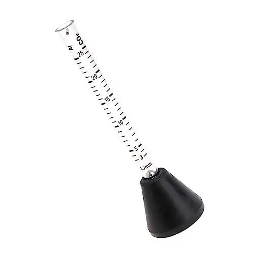 Produktbild: OSALADI 1pc Co2 Gas Meter Praktische Durchflussmesser Tester 0-25l/min Luft Messung Werkzeug