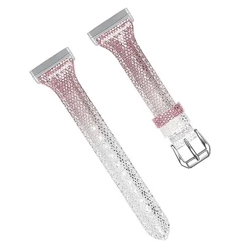 Produktbild: OSALADI Gurt Quarzarmband Schnellverschluss-armband Digitaluhr Armreif Pailletten-uhrenarmband Glitzer-uhrenarmband Lederarmband Smart Watch Band Mann Echtes Leder Ultra Dünn Ersatzriemen