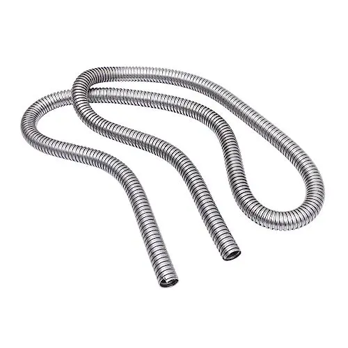 Produktbild: OSALADI Edelstahl Kabelschutzschlauch 304 | 3 Meter | Flexibler Drahtkabel Organizer | Kabelhülsenschutz Für Kabelmanagement Und Leitungsschutz | Innendurchmesser