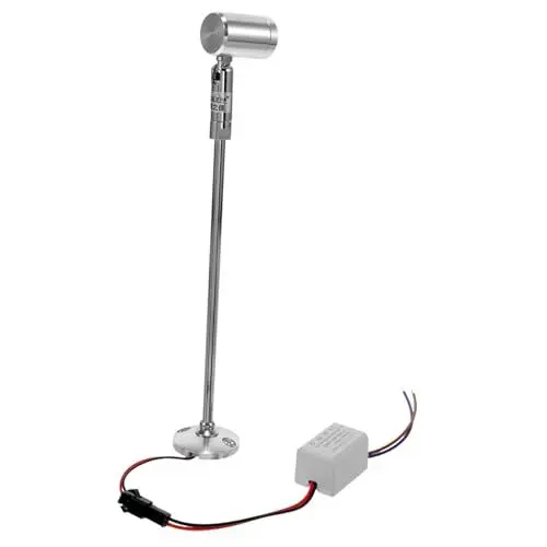 Produktbild: OSALADI Kabinett Spotlight Led Innenstrahler 21cm 3w Silber 6000k Dimmbar Für Schmuckpräsentation in Vitrinen Tragbar Und Robust Für Schränke Und Ablagen