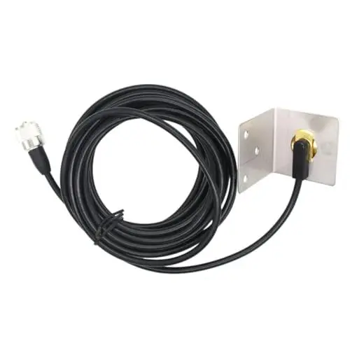 Produktbild: OSALADI Koaxialkabel Nmo-Linie Nmo-Kabel Verlängerungshalter Verlängerungskabel Mit L-Halterung Nmo Antennenhalterung Mobilfunkantenne Für Fahrzeuge Kabelhalter Rechter Kupfer Verbinder