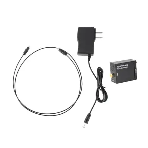 Produktbild: OSALADI 3stücke Digital-analog-Audio-konverter Optischer Spdif Zu Analogem R-audioadapter Kompakt Für Tv DVD Heimkino Play kHz Inkl Optischem Kabel