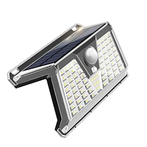 Produktbild: OSALADI LED-Licht Außenleuchten Wandlampe Außenwandlampe Induktion Solarbetriebene Balkonlampe Korridorlampe für Gartenwegbeleuchtung Gehweg (Weiß) Solarlampe Außenwandleuchten
