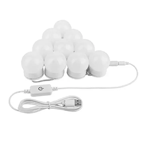 Produktbild: OSALADI Usb Dimmable Led Touch-spiegellichter Für Schminktisch Und Badezimmer Einstellbare Helligkeit Farbtemperatur Und Sanftes Licht Für Perfektes Make-up