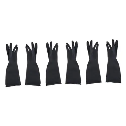 Produktbild: OSALADI Latex Handschuhe 3St Handschuhe Latexhandschuh Verdickte rutschfeste Golfschläger Küchenhandschuh verlängern Arbeit Latex-Gartenhandschuhe