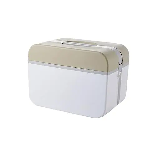 Produktbild: OSALADI Notfall-kit-box Mit Griff Tragbarer Medikamenten-aufbewahrungskoffer Multifunktionale Doppelschichtige Medikamenten-organizer-box
