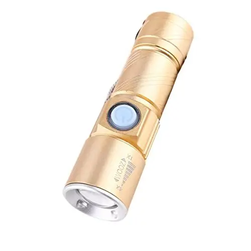 Produktbild: OSALADI Camping-taschenlampe – -mini-taschenlampe Mit Usb-aufladung Für Outdoor-aktivitäten Wandern