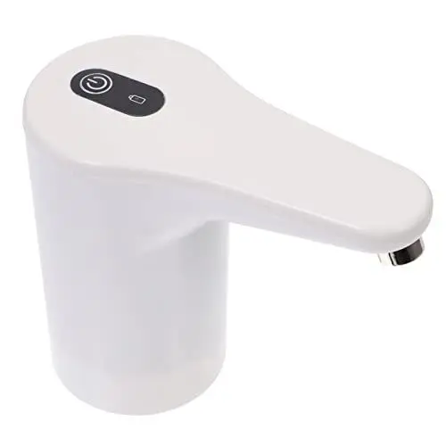 Produktbild: OSALADI Mini-Wasserflasche Tragbar Wasserpumpe Wasserspender Wasserkocher Wasserflasche Pumpe Für Gereinigtes Wasser Wasserkrug Pumpe Mit Lichtern Weiß Usb Abs Spender Für Wasserflaschen
