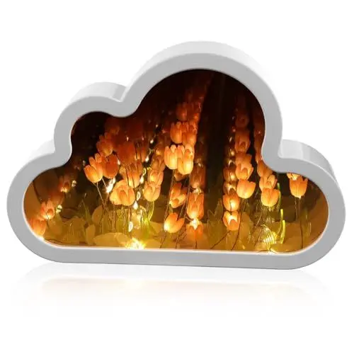 Produktbild: OSALADI Nachtlicht Für Kinder 3d-nachtlicht Blumentischlampe Wolkennachtlicht Schlaflicht Im Nachttischlampe Spiegellampe Wolkenspiegellicht Wolkenlampe Plastik Mädchen Geschenk Die Wolken