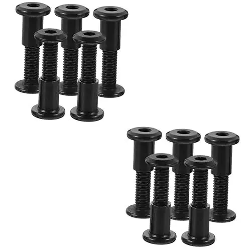 Produktbild: OSALADI 10 Sets Möbel Bindung Schrauben M6x25 Niet Buchse Kappe Binding Post Schrauben Für