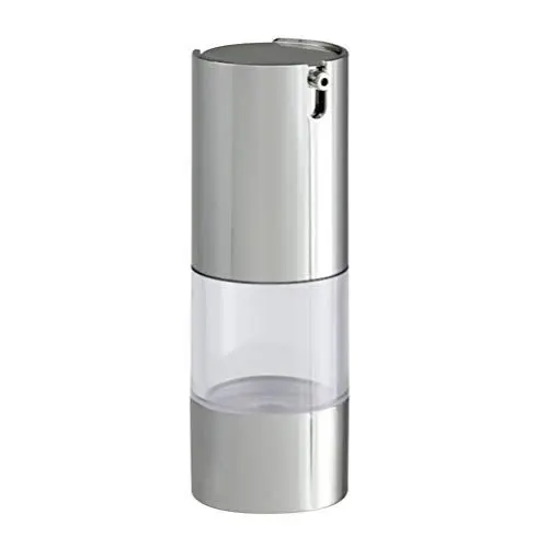 Produktbild: OSALADI Transparente Silber Airless-pumpflasche Für Emulsionen Für Kosmetik Lotionen Und Cremes Schützt Vor Luftveränderungen Und Sorgt Für Einfache Anwendung