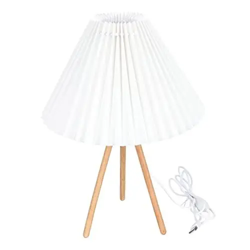 Produktbild: OSALADI Regenschirmlampe Weiße Nachtlampe Lichtszenendekor Im Retro-stil Zusammenklappbare Laterne Nachttischlampe Plissee Lampenschirm Tischlampe Papier Zimmerlampe Schreibtischlampe