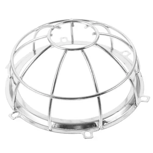 Produktbild: OSALADI Schutzabdeckung des Rauchsensors Sprinklerkäfig spülen Brenner brandfluchthaube flammschutzhaube Feuersprinklerschutz Schutz vor Sprinkleranlagen Rostfreier Stahl Silver