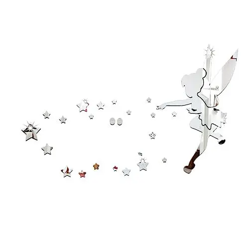 Produktbild: OSALADI Spiegeldekoration Kinderzimmerdekoration Eincremehilfe Spiegelverkleidung Wandtattoo Spiegelfläche Wandaufkleber Spiegel Aufkleber Acryl Dekorative Glasschale