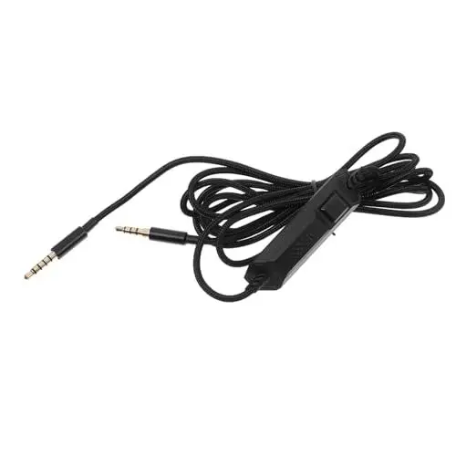 Produktbild: OSALADI Audio-verlängerungskabel Für Gaming-headsets A10-kopfhörer Inline-stummschaltungskabel 2 M Länge Kabelgebundene Kopfhörer
