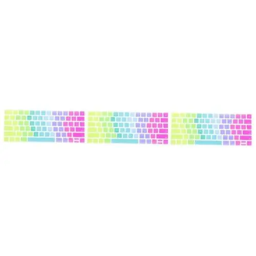 Produktbild: OSALADI 3stücke TPU Tastaturschutz Für Keyboard Staubdicht Und Wiederverwendbar Schützt Vor Flüssigkeiten Und Schmutz Buntes Design Für Stilvolle Laptops