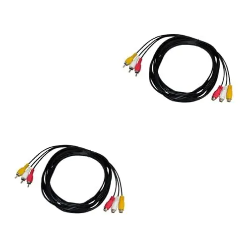 Produktbild: OSALADI 2 3 Audio-video-kabel Video-audio-kabel Audioleitung 3rca Adapterkabel Mischen
