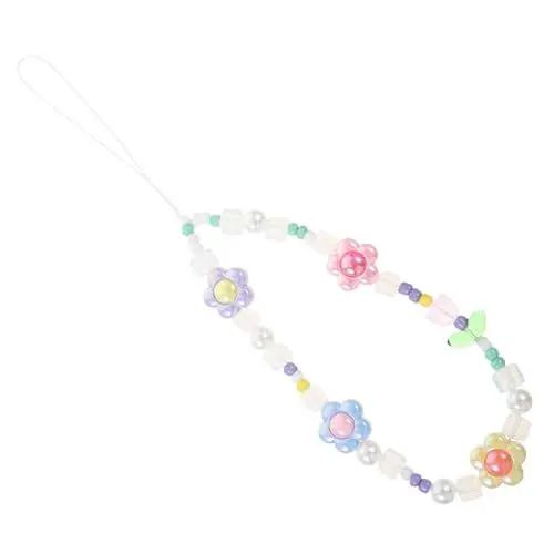 Produktbild: OSALADI Telefon-lanyard Mit Perlenanhänger Handykette Hülle Für Frauen Dekoratives Accessoire