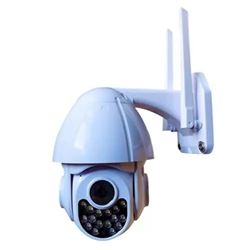 Produktbild: OSALADI außenkameras ausenkamera infrarot nachtsichtgerät outdoorkameras Monitors monitir wasserdicht 355-Grad-Rotationskamera Ball Maschine Kamera kabellos Ballmaschine PTZ rotieren Weiß