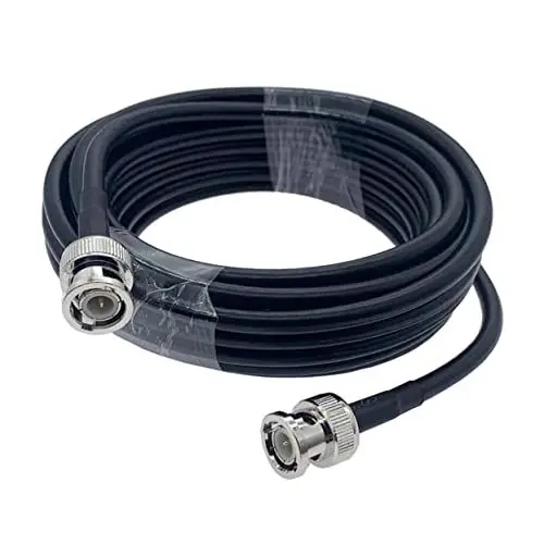 Produktbild: TINEASUR Öffentliche Bnc-leitung Koaxialkabel Draht Kabel Für Fernseher Rg58 Bnc Kabel Koax-stecker Bnc-kabel Crimpverbinder Koaxialkabel Crimpen Koaxialkabel 3 Fuß Rg58 Kabel Black Abs