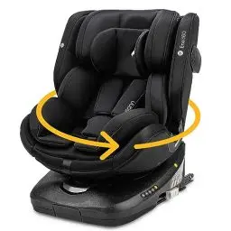 Produktbild: Osann Eno360 i-Size, drehbarer Kindersitz 40-150 cm, Reboarder mit Isofix, Baby Autositz – All Black