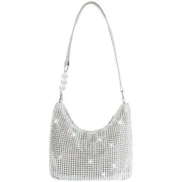 Produktbild: OSDUE Damen Clutch Glitzer, Strass Clutch Geldbörsen, Glitzer Abendtasche Umhängetasche, Kristall Clutch Schultertaschen für Hochzeit Party Freizeit Date (41 * 14 cm)