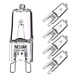 Produktbild: OSDUE G9 Halogen Leuchtmittel, 5 Stück Kapsel Lampe Dimmbar 28W 230V Warmweiße Lampen 2800K für Backofen Mikrowellen Herd Deckenleuchten