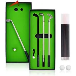Produktbild: OSDUE Golf Pen Set, Golfstift Geschenke für Männer, Mini Desktop Spiele, lustiges Fidget Spielzeug, Golf Kugelschreiber Geschenk für Erwachsene, Mitarbeiter, Männer, Boss