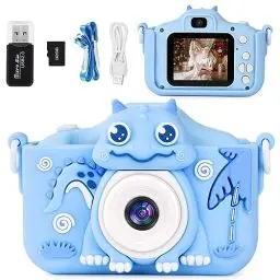 Produktbild: OSDUE Kinderkamera, 2.0”Display Digitalkamera Kinder, 1080P HD Eingebaute 32GB SD-Karte Selfie Digitalkamera, Kids Video Camcorder, für 3-12 Jahre Alter Kinder Spielzeug (Blau)