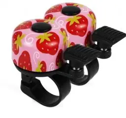Produktbild: OSIGEI Fahrradklingel Mini-Fahrradklingel Laute 120dB Geeignet für Kinder und Erwachsene 2 Pack (Erdbeerfarbe 2pcs)