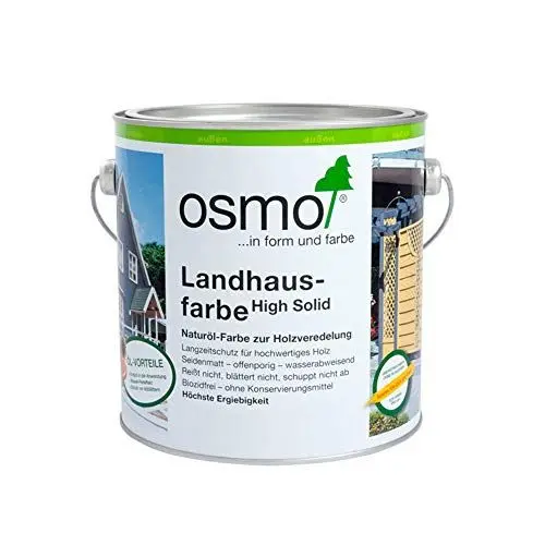 Produktbild: Osmo Landhausfarbe - hochdeckende Holzfarbe 2704 Steingrau 2,5 L