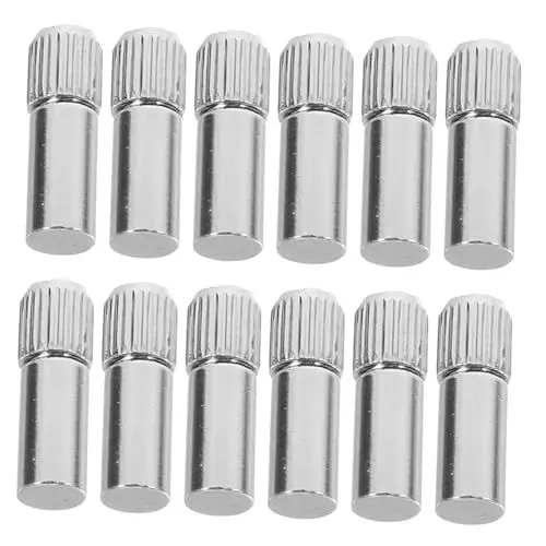 Produktbild: OSOLADY 12st Nägel Für Schranktrennwände Regalhalterstifte Regalhalterungen Schrauben Schrankregalhalter, Stifte Schrauben Für Möbelregalstützen Bücherregalklammern Silver Rostfreier Stahl