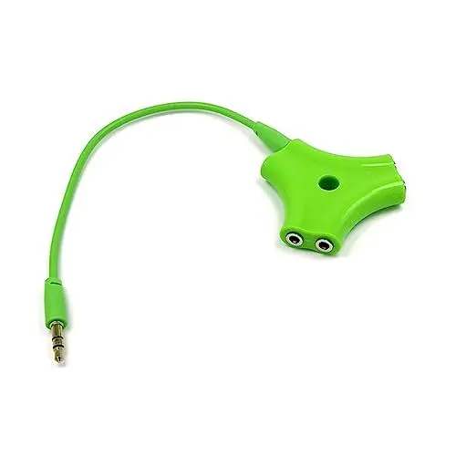 Produktbild: OSOLADY 15 Kopfhörer-Splitter-Adapter Kopfhöreradapter 5-Port-Splitter Headset-Splitter Verlängerungskabel Für Ohrhörer Kopfhörer-verlängerungskabel 3,5-mm-splitteradapter Rot