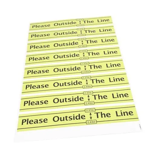 Produktbild: OSOLADY Game Supply 1 Blatt Wurfbodenmarkierungen PVC-Material Einfach Zu Verwenden