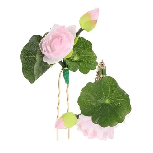 Produktbild: OSOLADY Traditionelle Chinesische Haarnadel 2 Stück Blumen-haarschmuck Elegantes Haarnadel-set Haarschmuck Für Dutts Haarschmuck Marke