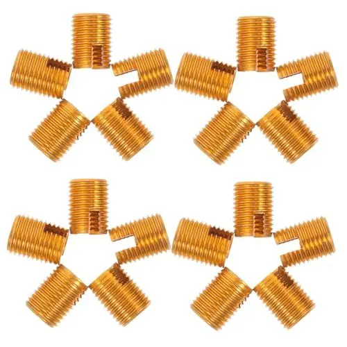 Produktbild: OSOLADY 20 Stück Selbstgewindebohrende Einsätze Für Holzmöbel M10 x M14 Verzinkt -hardware-muttern